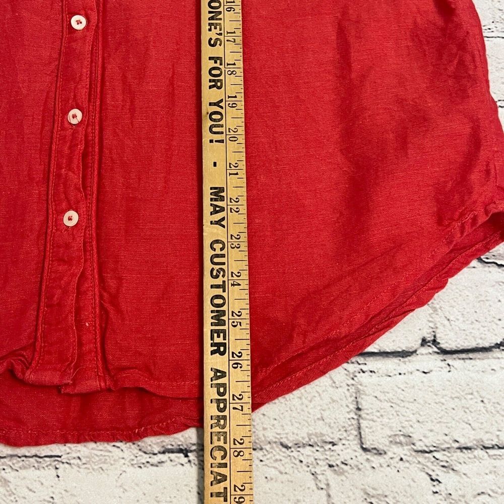 Maeve Red Button Down Shirt - Picture 9 of 11
